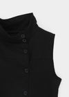 Velout High-neck Sleeveless Shirt