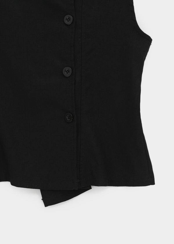 Velout High-neck Sleeveless Shirt