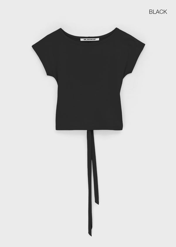 [MADE] Tarud Backless Strap Short Sleeve Top