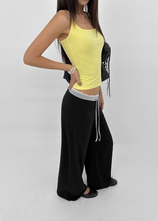 [MADE] Cloven Contrast Wide Pants (Set Available)