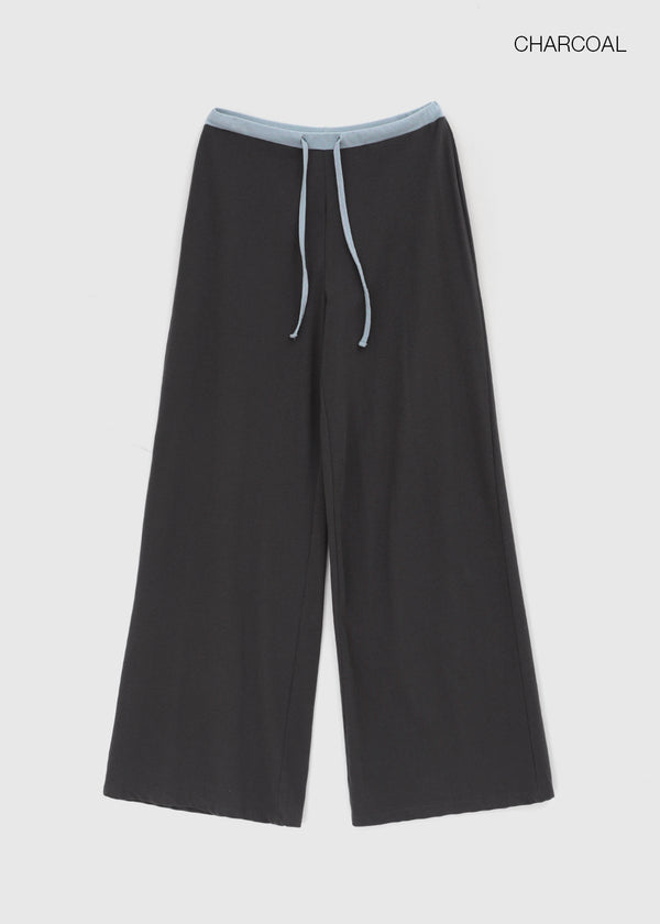 [MADE] Cloven Contrast Wide Pants (Set Available)