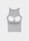 [MADE] Easy Basic Round Halter Sleeveless (Built-in Cap)