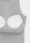 [MADE] Easy Basic Round Halter Sleeveless (Built-in Cap)
