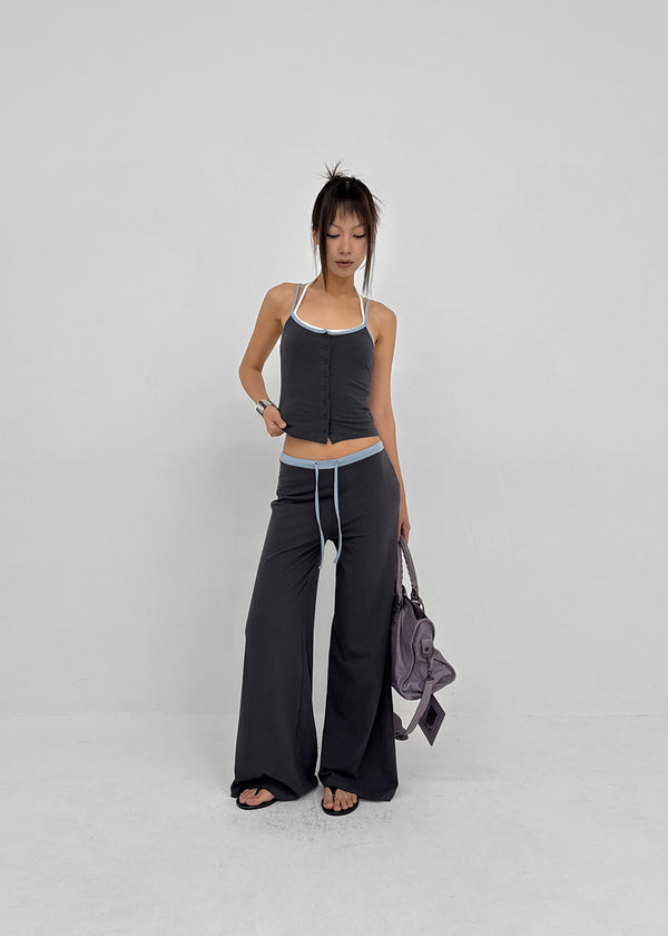 [MADE] Cloven Contrast Wide Pants (Set Available)