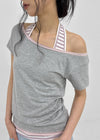 [MADE] Richkey Layered Short Sleeve Top