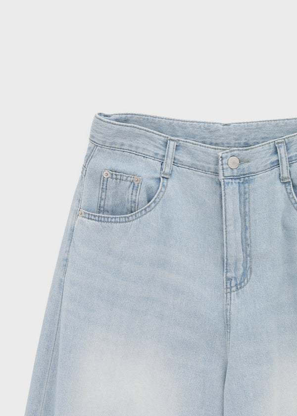 Hummen Summer Wide Balloon Denim Pants