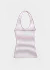 Woothing Striped Long Halter Sleeveless