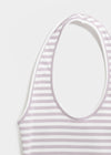 Woothing Striped Long Halter Sleeveless
