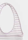 Woothing Striped Long Halter Sleeveless