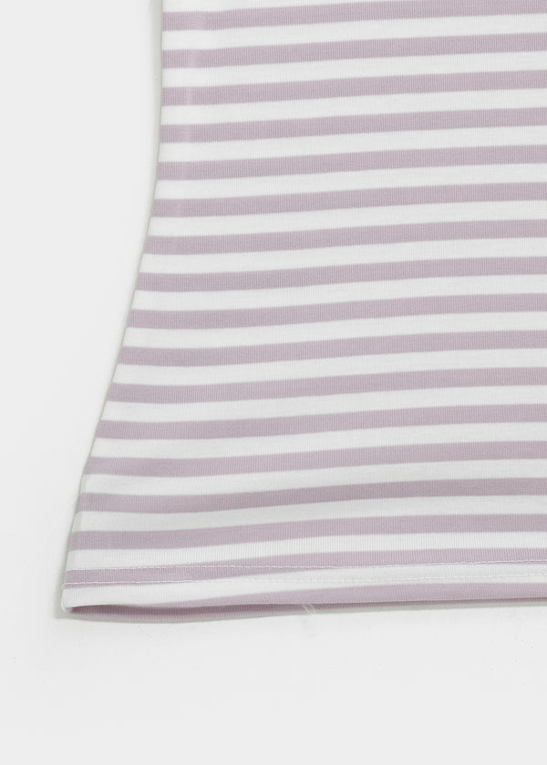 Woothing Striped Long Halter Sleeveless