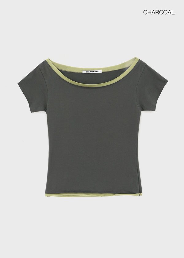 [MADE] Richkey Layered Short Sleeve Top