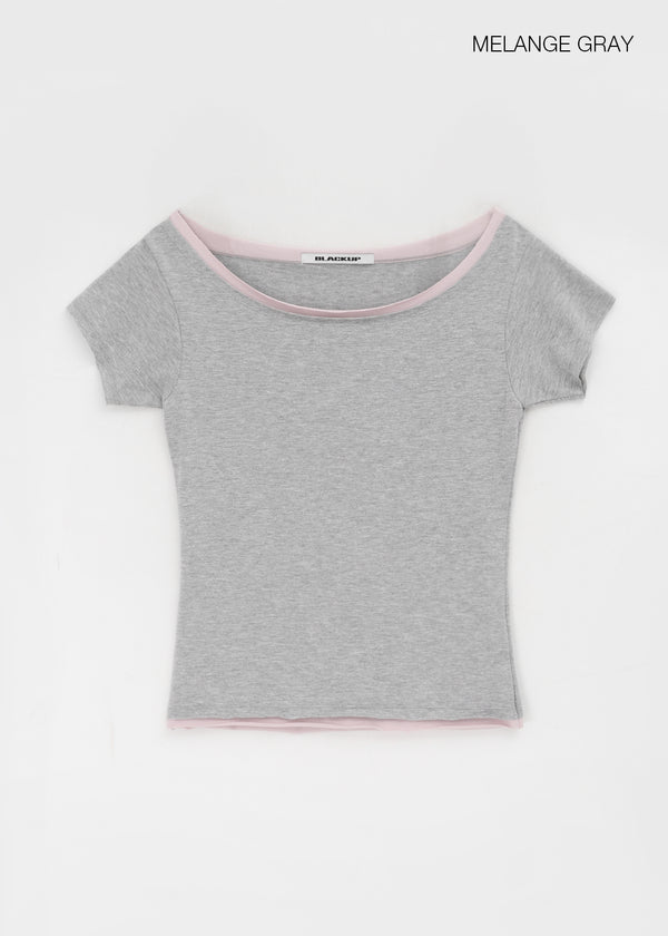 [MADE] Richkey Layered Short Sleeve Top