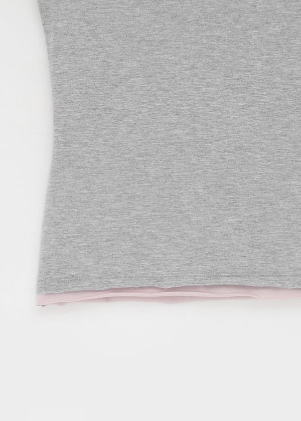 [MADE] Richkey Layered Short Sleeve Top