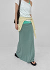 Coolk Summer Tencel Maxi Long Skirt