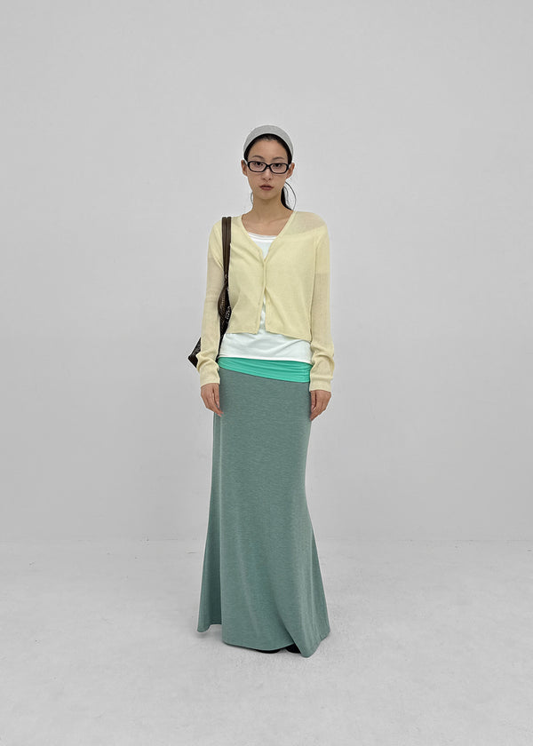 Coolk Summer Tencel Maxi Long Skirt