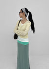 Benu Summer Knit Ribbed Crop Cardigan