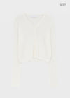 Benu Summer Knit Ribbed Crop Cardigan
