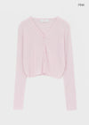 Benu Summer Knit Ribbed Crop Cardigan