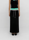 [MADE] Cloven Contrast Maxi Skirt (Set Available)