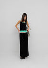 [MADE] Cloven Contrast Maxi Skirt (Set Available)