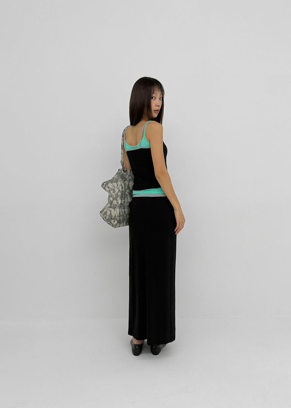 [MADE] Cloven Contrast Button Sleeveless Top (Set Available)