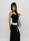 [MADE] Cloven Contrast Button Sleeveless Top (Set Available)