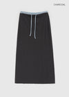 [MADE] Cloven Contrast Maxi Skirt (Set Available)