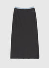 [MADE] Cloven Contrast Maxi Skirt (Set Available)