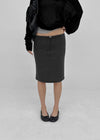 Kozan String Stripe Summer Midi Skirt