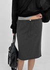 Kozan String Stripe Summer Midi Skirt