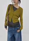 Benu Summer Knit Ribbed Crop Cardigan