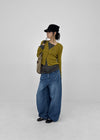Hummen Summer Wide Balloon Denim Pants