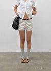 [MADE] Bitollen Belted Cotton Shorts