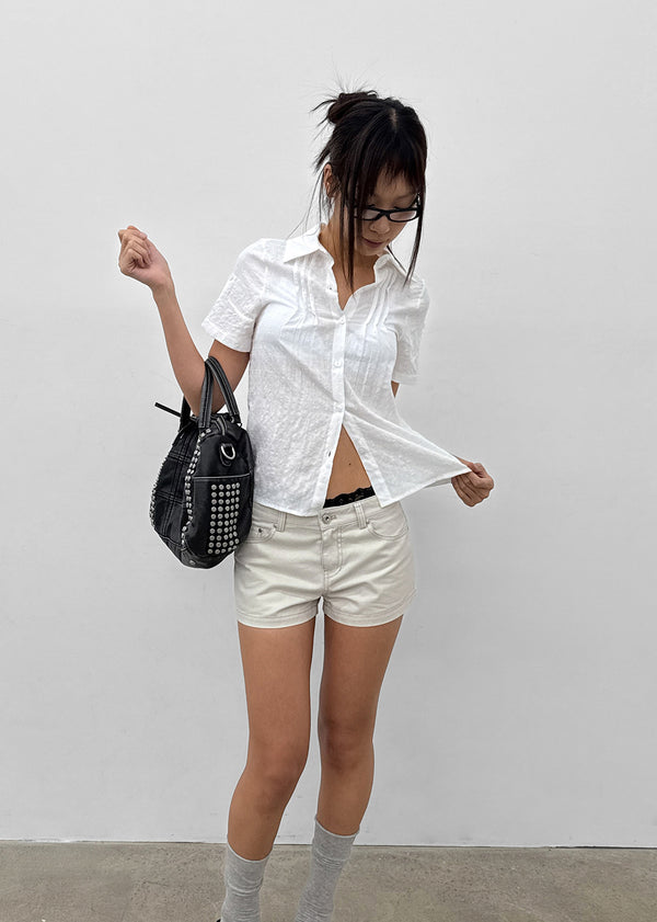 [MADE] Bitollen Belted Cotton Shorts