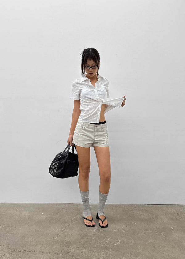 [MADE] Bitollen Belted Cotton Shorts