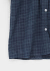 T-farm Pintuck Short Sleeve Check Shirt