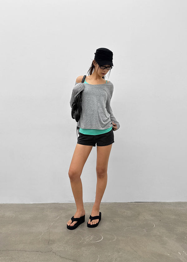 [MADE] Bitollen Belted Cotton Shorts