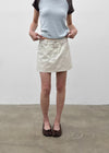 [MADE] Bitollen Belted Cotton Mini Skirt Pants
