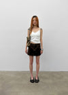 [MADE] Bitollen Belted Cotton Mini Skirt Pants