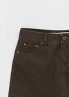 [MADE] Bitollen Belted Cotton Mini Skirt Pants