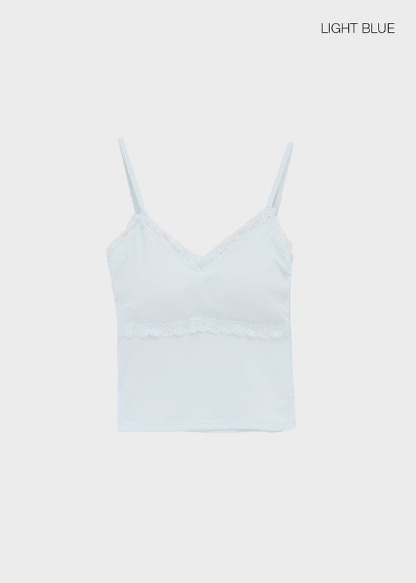 Taya Lace Strap Sleeveless (built-in Cup)