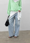 Mayum Washed Wide Denim Pants