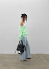 Mayum Washed Wide Denim Pants