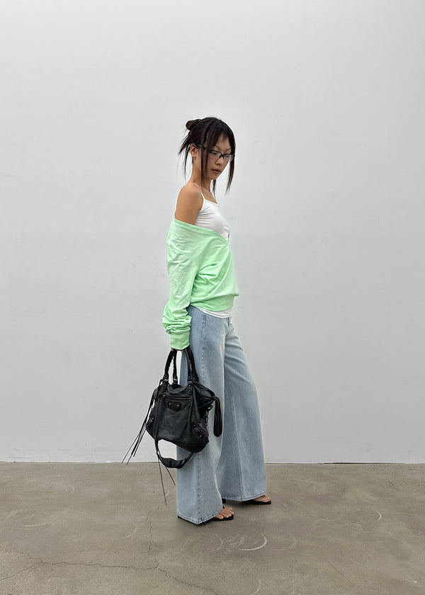 Mayum Washed Wide Denim Pants