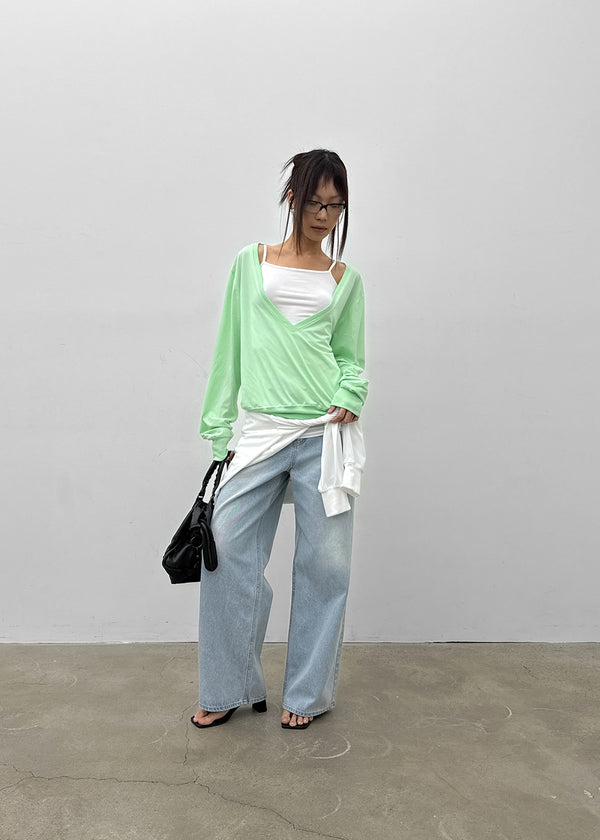 Mayum Washed Wide Denim Pants