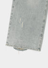 Denfil Damaged Wide Denim Pants