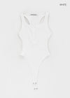 [MADE] Kitel Button Bodysuit Sleeveless Top