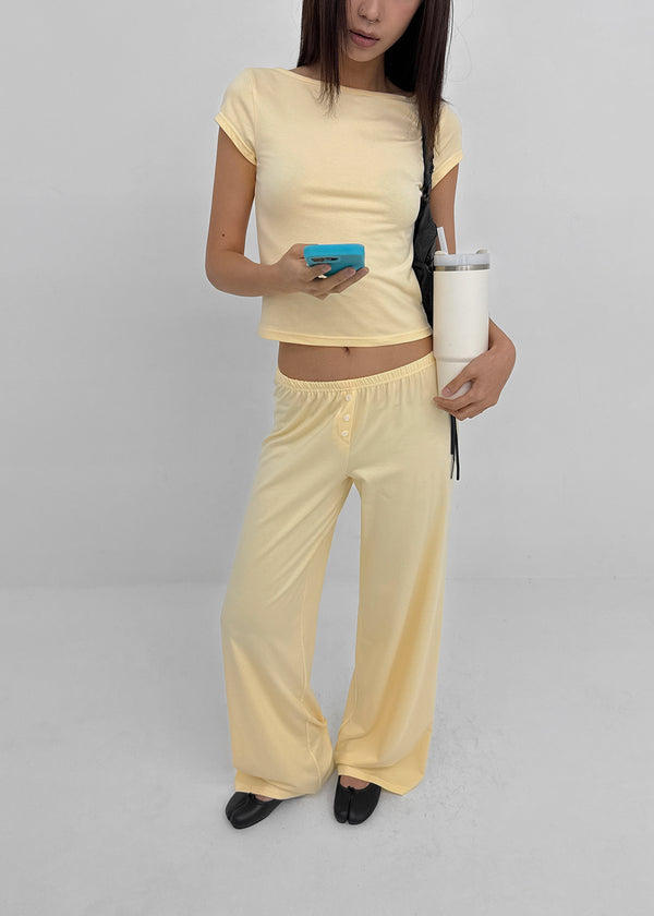 [MADE] Babishell Modal Boat Neck Short Sleeve Top