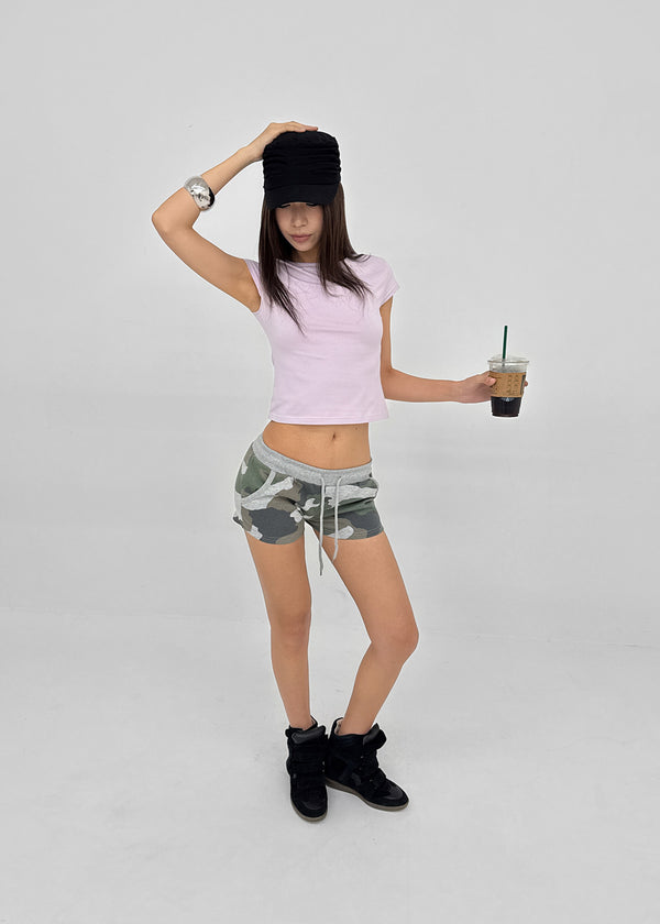 [MADE] Babishell Modal Cap Sleeve Short Sleeve Top