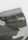 Deep Sea Low-waist Camo Elastic Shorts